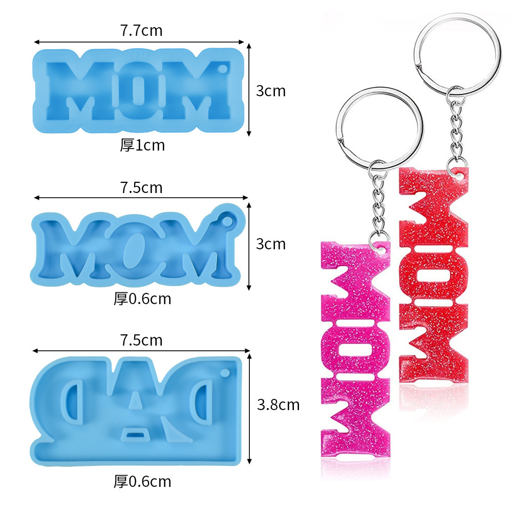 Resin Art Alphabet - DIY ซิลิโคนเรซินแม่พิมพ์จดหมายภาษาอังกฤษพ่อแม่กระจกอีพ็อกซี่เรซิ่นหล่อแม่พิมพ์ตกแต่ง Key Chain แม่พิมพ์เครื่องประดับทำ