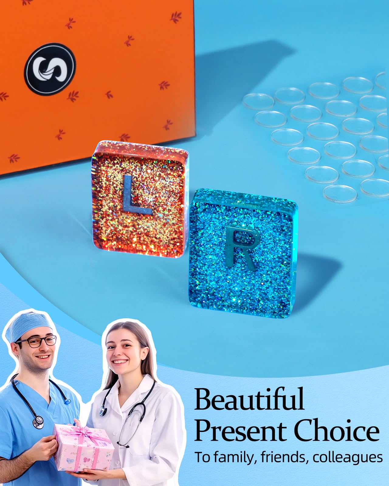 เครื่องหมายเรซิ่นแบบมีกลิตเตอร - Resin Art Alphabet บทวิจารณ์และราคา