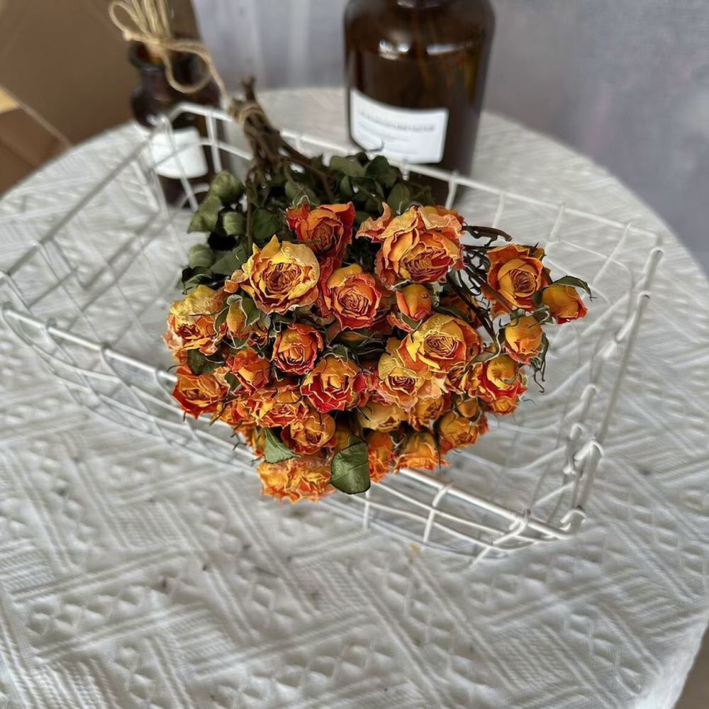 ช่อดอกกุหลาบแห้งจริง ดอกไม้แห้ - Resin Art Rose บทวิจารณ์และราคา