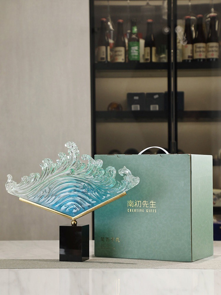 รูปปั้นเรซินลายคลื่นทะเลแบบโปร - Resin Art Wedding Gift บทวิจารณ์และราคา
