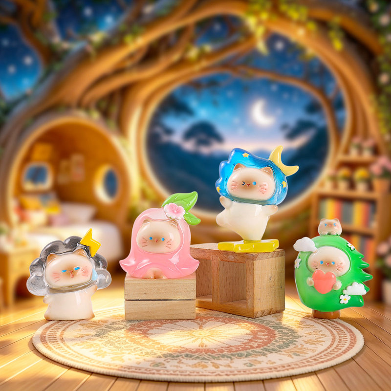 ชุดฟิกเกอร์แมวน่ารัก ซีรีส์ We - Resin Art Case บทวิจารณ์และราคา