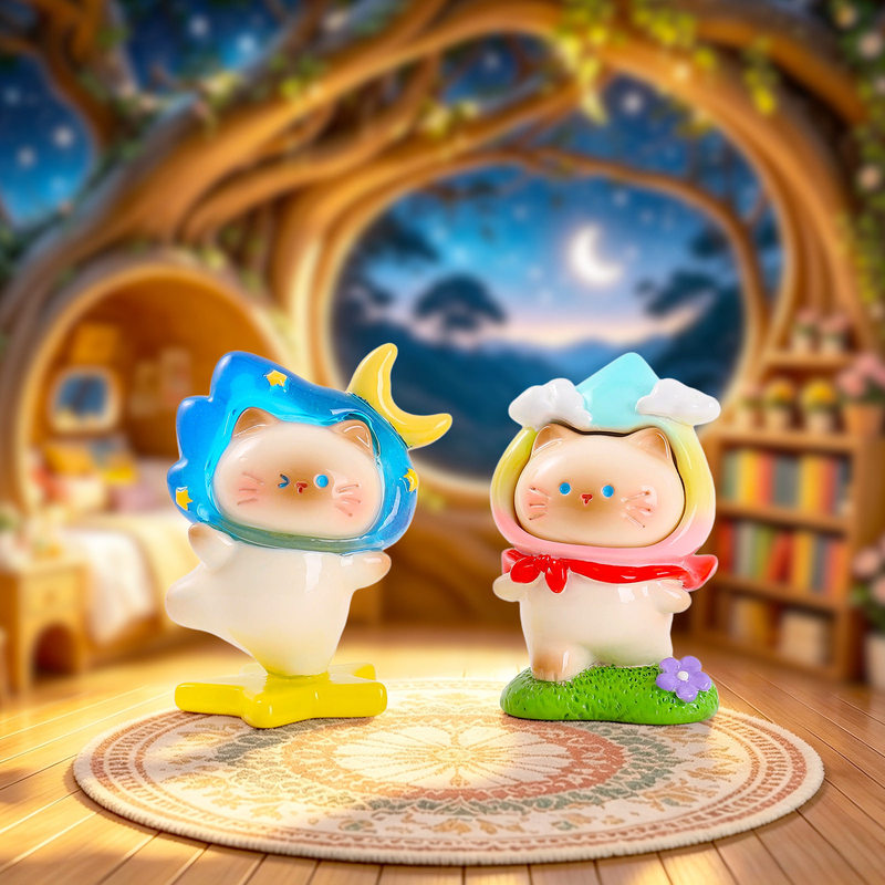 ชุดฟิกเกอร์แมวน่ารัก ซีรีส์ We - Resin Art Case บทวิจารณ์และราคา